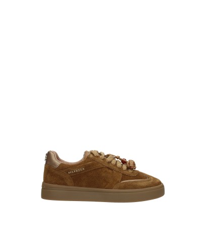 APEPAZZA SNEAKER CAMOSCIO CUOIO DONNA