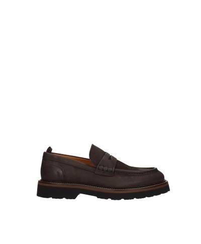 ROSSI MOCASSINO CASUAL PELLE TESTA MORO UOMO