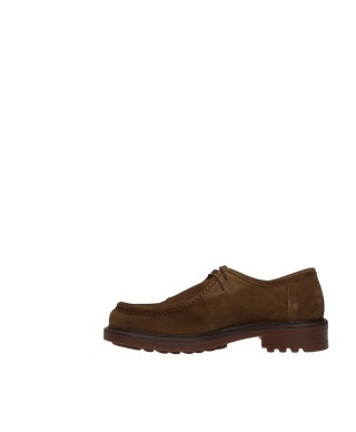 MASSIMO BRUNI STRINGATA CASUAL CAMOSCIO MARRONE UO