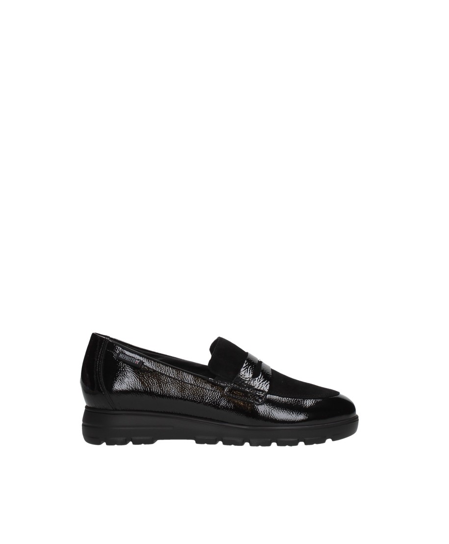 MEPHISTO MOCASSINO CLASSICO VERNICE NERO DONNA