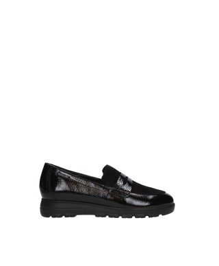 MEPHISTO MOCASSINO CLASSICO VERNICE NERO DONNA