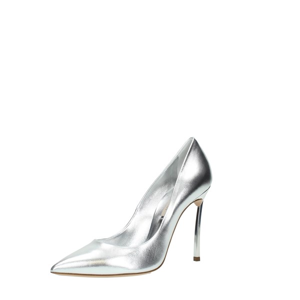 Casadei Shoes Women Cleavage And Heeled Shoes Silver 1F161D100MFLASH9700