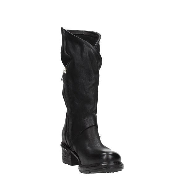 As98 Shoes Women Boots Black A52308