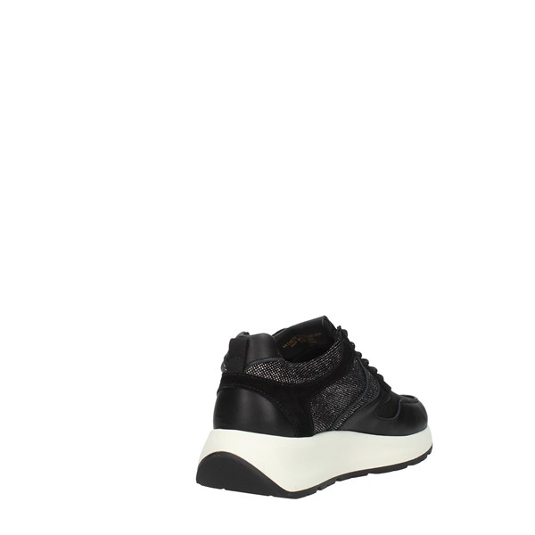 Voile Blanche Shoes Women Sneakers Black FLOWEE CALF