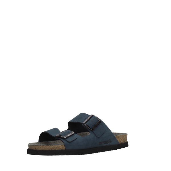 Mephisto Shoes Man Sandals Blue NERIO